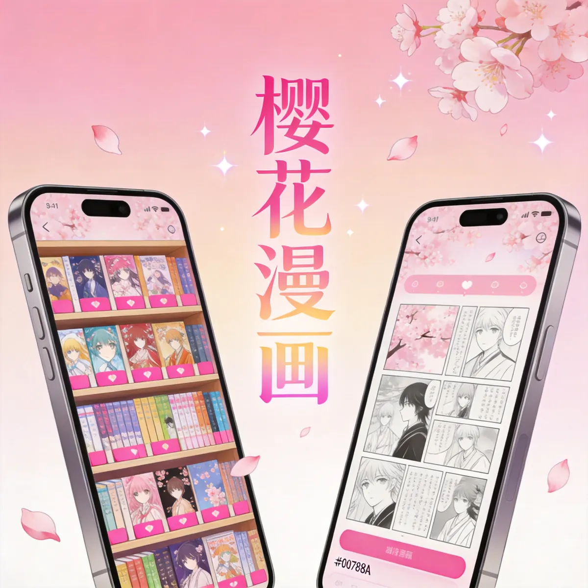 樱花漫画 双手机APP界面预览